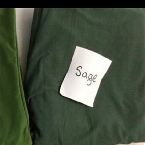 OS Lularoe sage green leggings - NWT